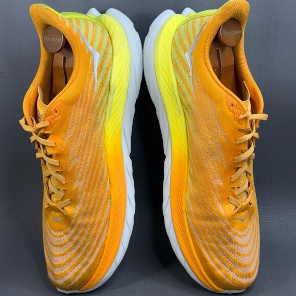 HOKA ONE ONE MACH 5 RADIANT YELLOW / EVENING PROMISE RUNNING SHOES - MEN'S 14 - Picture 5 of 8